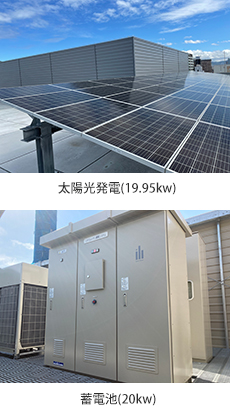 太陽光発電(19.95kw) 蓄電池(20kw)